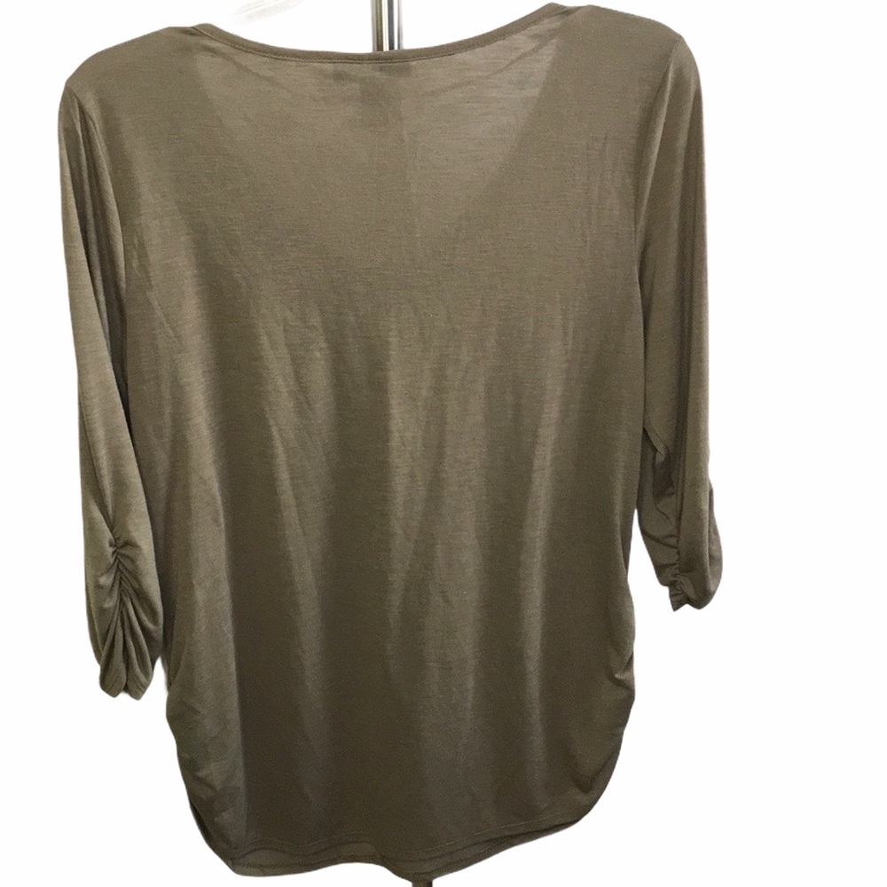 Style & Co Floral Gold Studs T Shirt - Picture 2 of 6